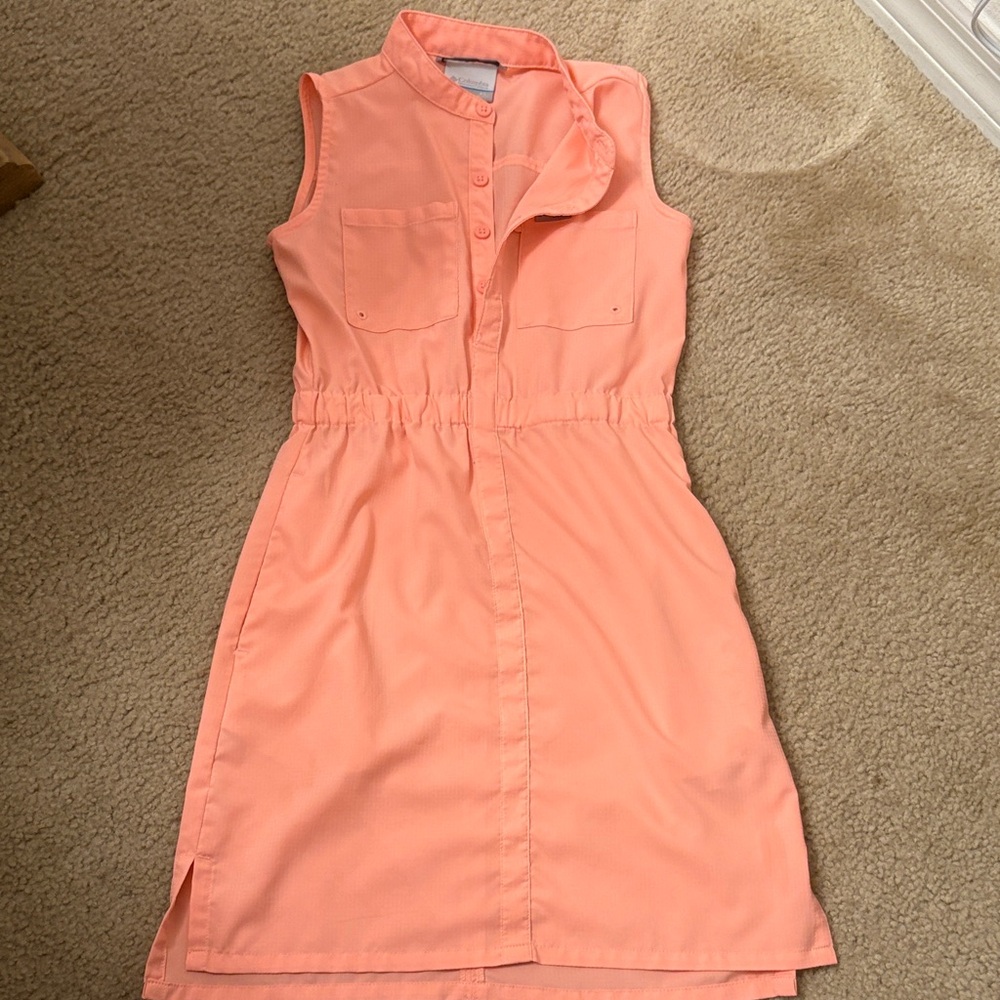 Columbia Sleeveless Peach Dress